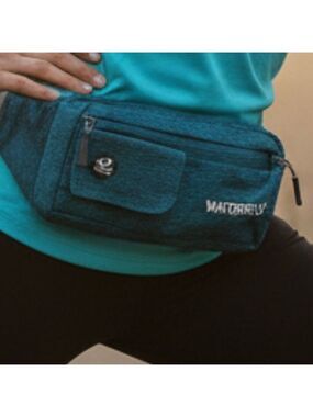 Waterfly Teal Running Belt / Fitness Waist Pack – Adjustable